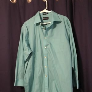 Men’s aqua dress shirt